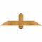 Ekena Millwork Eugene Rough Sawn Timber Gable Bracket, Western Red Cedar, 36"W x 10"H x 4"D x 4"F, 7/12 Pitch GBW036X10X0404EUG00RWR - alternate 1